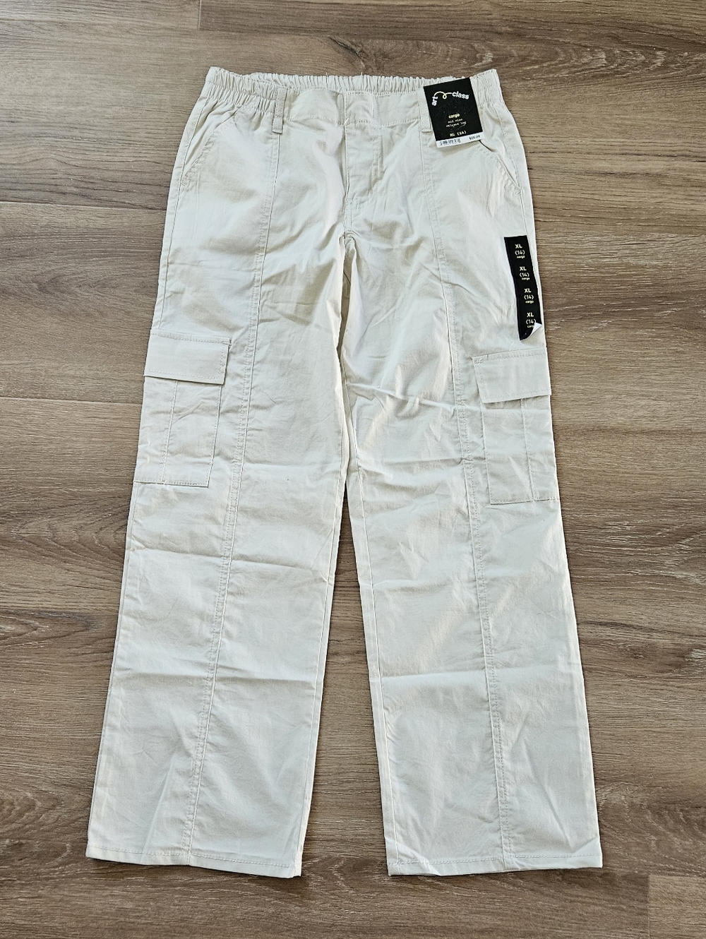 Art Class Cream Utility Cargo Pants Size XL